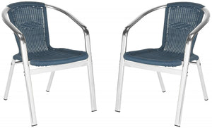 Safavieh Wrangell Indoor Outdoor Stacking Armchair FOX5207A-SET2