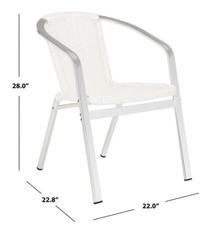 Wrangell Indoor-Outdoor Stacking Armchair Set - Stylish, Weather-Resistant Comfort for Any Space