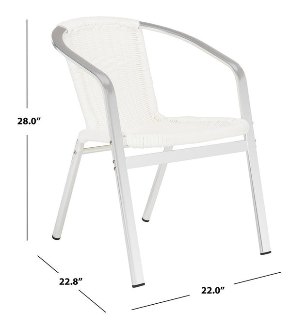 Wrangell Indoor-Outdoor Stacking Armchair Set - Stylish, Weather-Resistant Comfort for Any Space