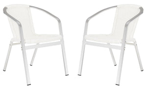 Wrangell Indoor-Outdoor Stacking Armchair Set - Stylish, Weather-Resistant Comfort for Any Space