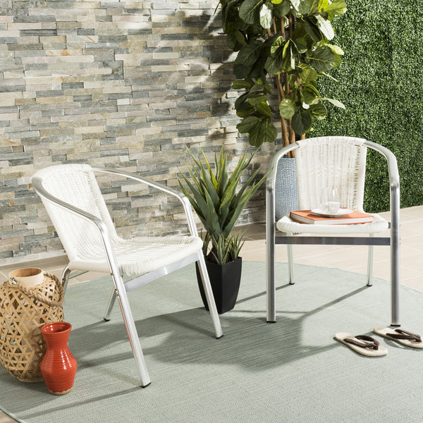 Wrangell Indoor-Outdoor Stacking Armchair Set - Stylish, Weather-Resistant Comfort for Any Space