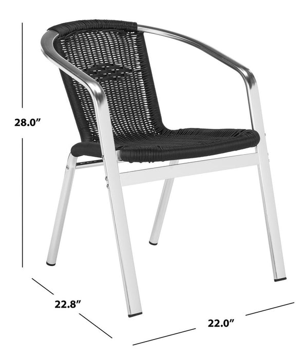 Wrangell Indoor-Outdoor Stacking Armchair Set - Stylish, Weather-Resistant Comfort for Any Space