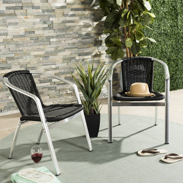 Wrangell Indoor-Outdoor Stacking Armchair Set - Stylish, Weather-Resistant Comfort for Any Space