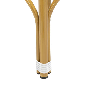 Kipnuk Indoor Outdoor Bar Stool - Elegant Bistro Style with Easy Care Wicker & Aluminum Design