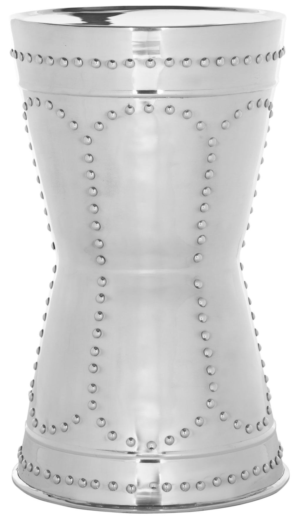 Safavieh Sedona Table Stool Metal Art Silver Powder Coating Aluminum FOX5513A 683726500438