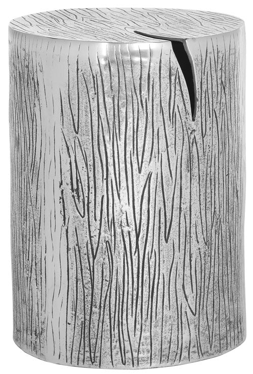 Safavieh Forrest Table Stool Metal Silver Powder Coating Aluminum FOX5517A 683726500483