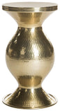 Safavieh Janus End Table Hammered Antique Brass Metal Powder Coating Aluminum FOX5522A 889048273634