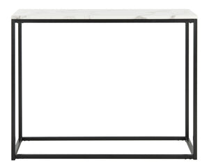 Safavieh Baize Console Table White Grey Wood Resin Marble MDF FOX6024A 889048324954