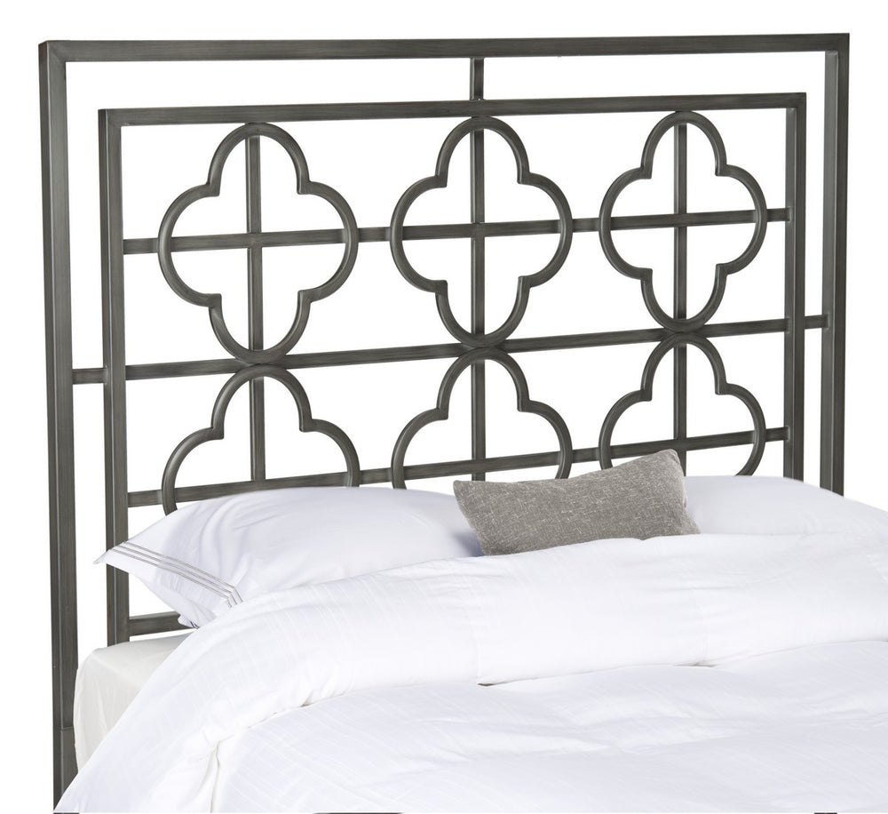 Safavieh Lucinda Headboard Twin Antique Iron Foam Metal Black Plating FOX6215C-T 889048023987