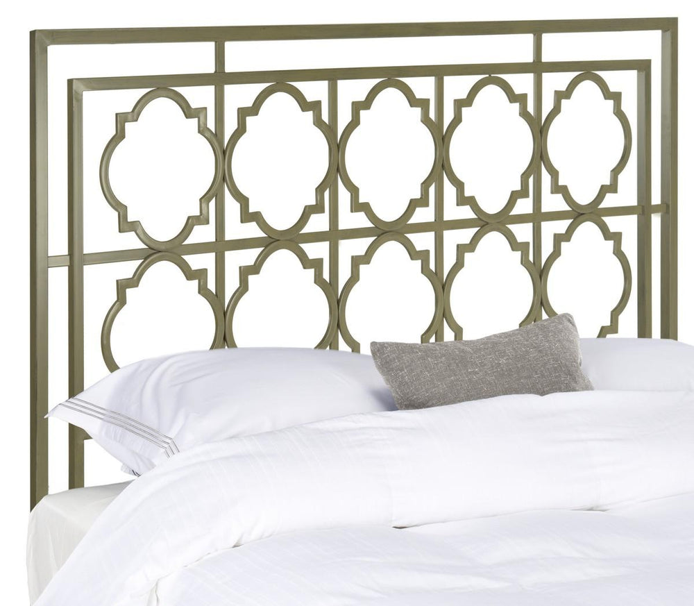 Safavieh Silva Full Metal Headboard Distressed Brass Metal FOX6216A-F