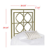 Safavieh Silva King Metal Headboard Distressed Brass Metal FOX6216A-K