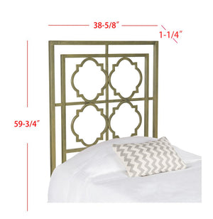 Safavieh Silva Full Metal Headboard Distressed Brass Metal FOX6216A-F