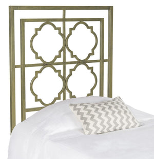 Safavieh Silva King Metal Headboard Distressed Brass Metal FOX6216A-K