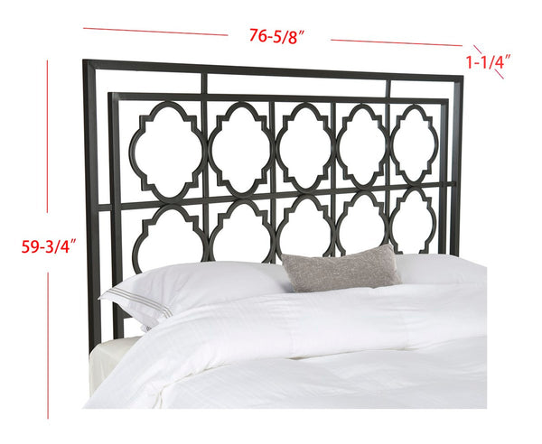 Safavieh Silva Metal Headboard Gunmetal Metal FOX6216B-K