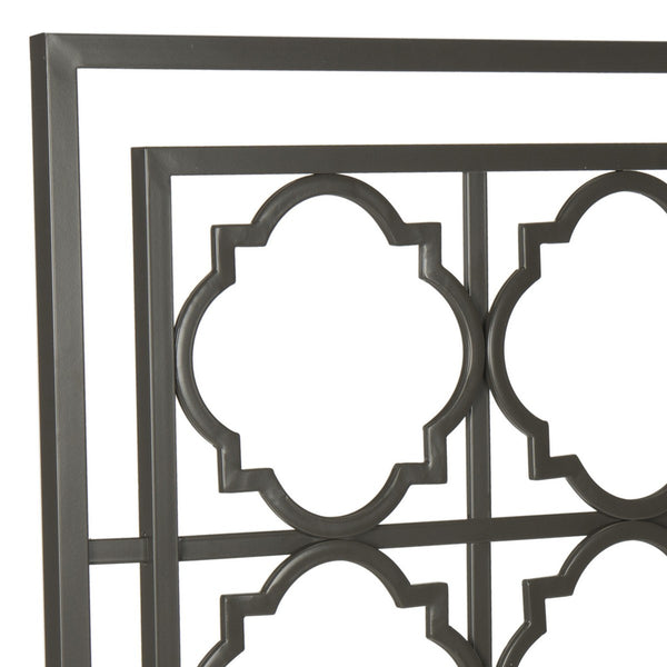 Safavieh Silva Metal Headboard Gunmetal Metal FOX6216B-K