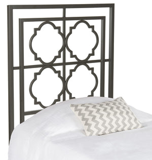 Safavieh Silva Metal Headboard Gunmetal Metal FOX6216B-K