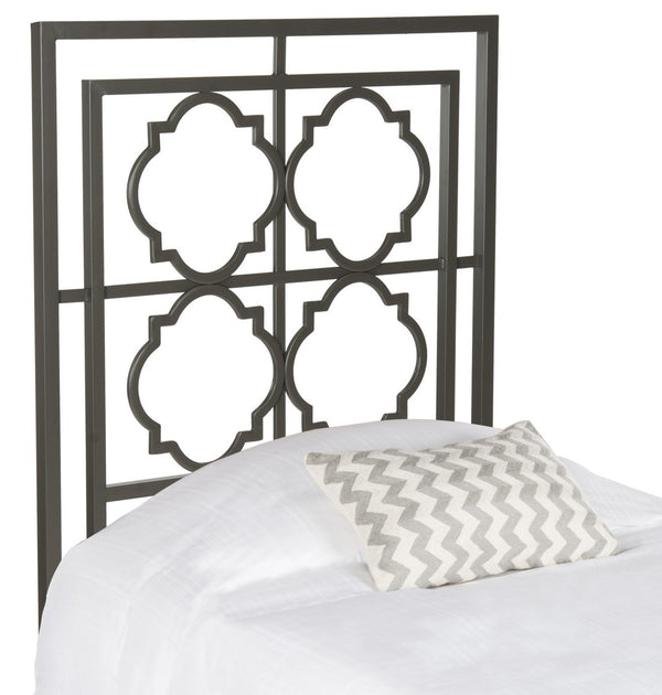 Safavieh Silva Metal Headboard Gunmetal Metal FOX6216B-K