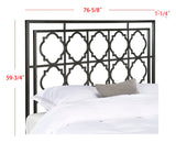 Safavieh Silva Queen Metal Headboard Antique Iron Metal FOX6216C-Q