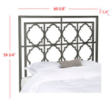 Safavieh Silva King Metal Headboard Antique Iron Metal FOX6216C-K