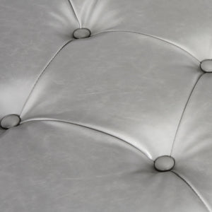 Safavieh Marcella Bench Grey Black Plywood Foam Iron PU FOX6224A 889048014190