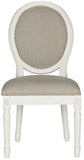 Holloway Side Chair 19''H French Brasserie Rubberwood Foam Iron FOX6228 - Set of 2