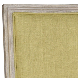 Safavieh - Set of 2 - Buchanan Side Chair 19''H French Brasserie Linen Rect Spring Green Rustic Grey NC Coating Rubberwood Foam FOX6229J-SET2 889048034723