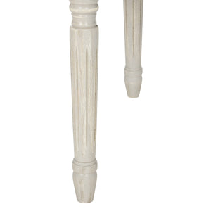 Safavieh - Set of 2 - Buchanan Side Chair 19''H French Brasserie Linen Rect Grey Beige Rustic NC Coating Rubberwood Foam FOX6229M-SET2 889048260092