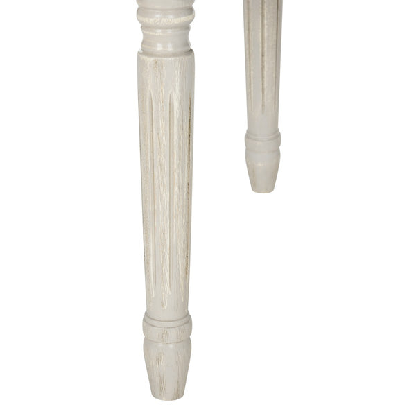 Safavieh - Set of 2 - Buchanan Side Chair 19''H French Brasserie Linen Rect Grey Beige Rustic NC Coating Rubberwood Foam FOX6229M-SET2 889048260092