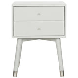 Lyla Mid Century Retro Silver Cap Nightstand