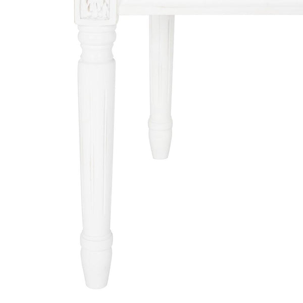 Safavieh - Set of 2 - Holloway Side Chair Tufted Oval Navy White NC Coating Rubberwood Foam Velvet FOX6235A-SET2 889048286894