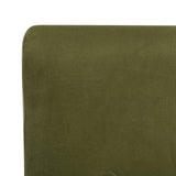 Safavieh Elicia Accent Chair Velvet Retro Mid Century Hunter Green Wood Eucalyptus Foam Iron Polyester FOX6260D 889048329508