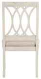 Safavieh - Set of 2 - Selena Side Chair 19''H Linen Taupe Rustic Grey NC Coating Rubberwood Foam Iron Polyester FOX6265C-SET2 889048221321