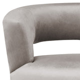 Safavieh Manet Accent Chair Velvet Retro Mid Century Hazelwood Wood Eucalyptus Foam Iron Polyester FOX6272A 889048215955