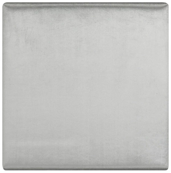 Safavieh Rowan Ottoman Contemporary Glam Velvet Square Grey Metal Gold Foil Foam Brass Polyester FOX6288D 889048287792