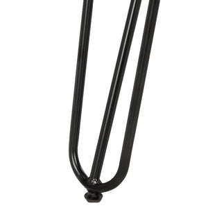 Safavieh - Set of 2 - Jora Side Chair Velvet Retro Black Metal Matte Coating Foam Brass Polyester FOX6296C-SET2 889048042995