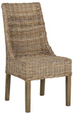 Safavieh - Set of 2 - Suncoast Arm Chair 18''H Rattan Natural Uned NC Coating Mango FOX6503B-SET2 683726561583