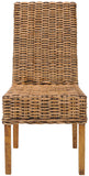 Sanibel Rattan Side Chair Set of 2 - Stylish Mango Wood Design for Dining & Living Spaces