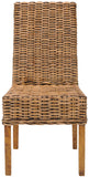 Safavieh - Set of 2 - Sanibel Side Chair 18''H Rattan Brown NC Coating Mango FOX6504A-SET2 683726410218