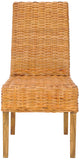 Safavieh - Set of 2 - Sanibel Side Chair 18''H Rattan Honey Oak NC Coating Mango FOX6504B-SET2 683726410225