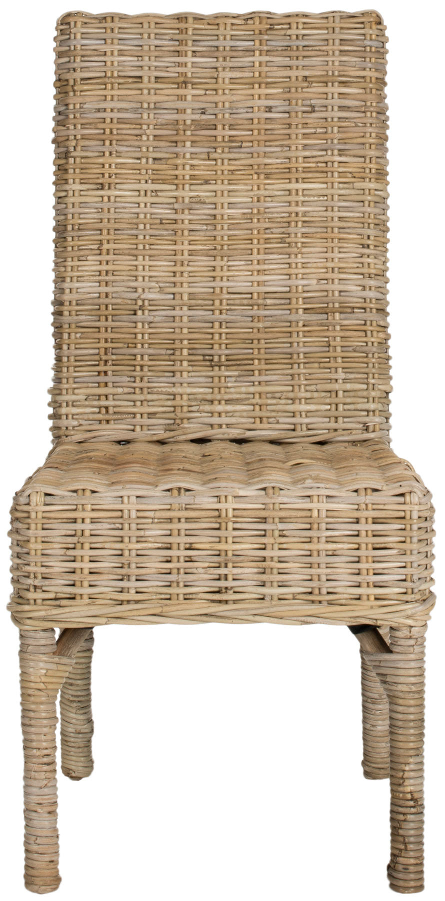 Safavieh - Set of 2 - Beacon Side Chair 18''H Rattan Natural Uned NC Coating Mango FOX6519A-SET2 683726575399