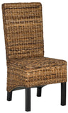 Safavieh - Set of 2 - Pembrooke Side Chair 19''H Rattan Natural NC Coating Mango FOX6520A-SET2 683726575405