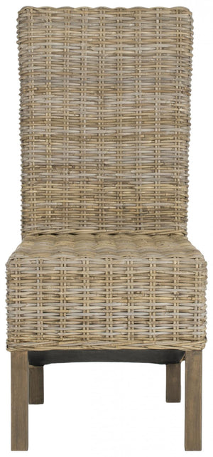 Safavieh - Set of 2 - Pembrooke Side Chair 19''H Rattan Natural Uned NC Coating Mango FOX6520B-SET2 683726575498
