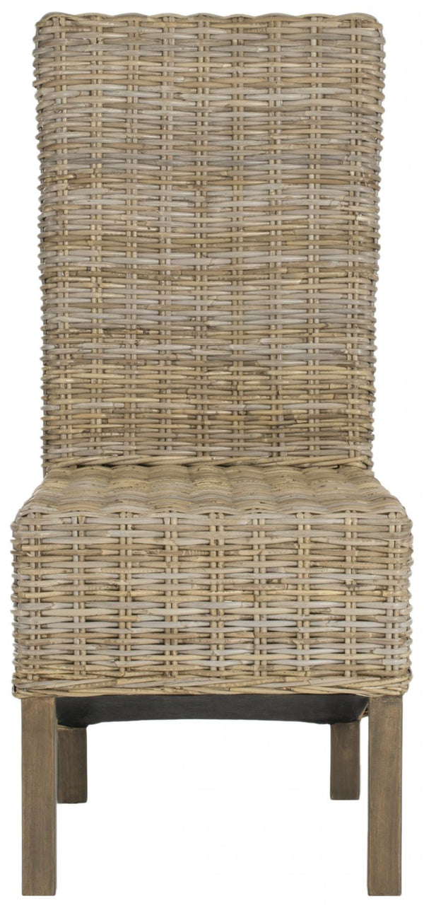 Safavieh - Set of 2 - Pembrooke Side Chair 19''H Rattan Natural Uned NC Coating Mango FOX6520B-SET2 683726575498