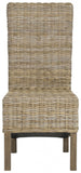 Safavieh - Set of 2 - Pembrooke Side Chair 19''H Rattan Natural Uned NC Coating Mango FOX6520B-SET2 683726575498