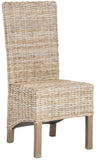 Safavieh - Set of 2 - Pembrooke Side Chair 19''H Rattan Natural Uned NC Coating Mango FOX6520B-SET2 683726575498