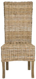 Safavieh - Set of 2 - Quaker Side Chair 19''H Rattan Natural Uned NC Coating Mango FOX6521A-SET2 683726575719