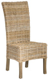 Safavieh - Set of 2 - Quaker Side Chair 19''H Rattan Natural Uned NC Coating Mango FOX6521A-SET2 683726575719