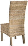 Safavieh - Set of 2 - Quaker Side Chair 19''H Rattan Natural Uned NC Coating Mango FOX6521A-SET2 683726575719