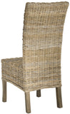 Safavieh - Set of 2 - Quaker Side Chair 19''H Rattan Natural Uned NC Coating Mango FOX6521A-SET2 683726575719