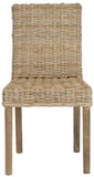 Safavieh - Set of 2 - Grove Side Chair 19''H Rattan Natural Uned NC Coating Mango FOX6522A-SET2 683726575726